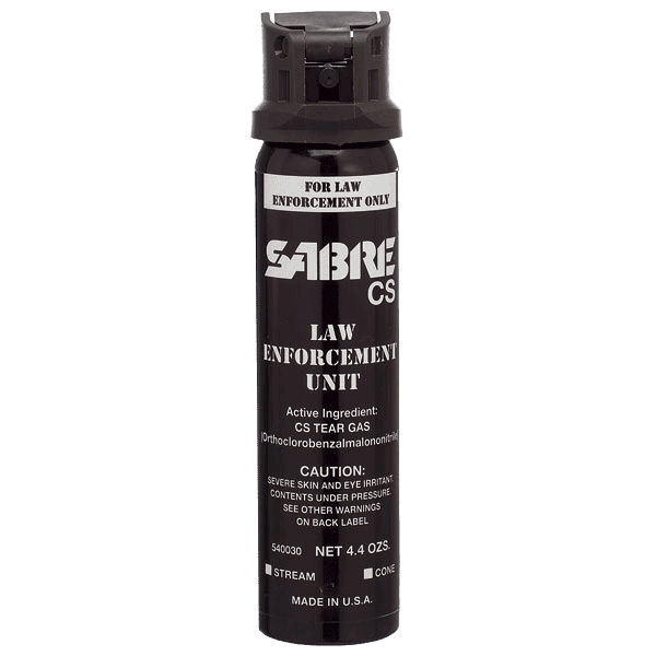 Sabre 1.5% CS Tear Gas (2oz, 4.4oz, or 18.5oz) Stream or Fogger -